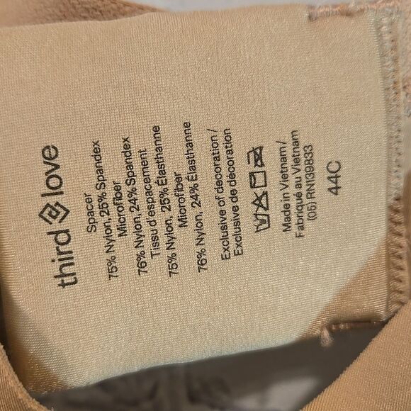 Third Love Taupe Minimizer Bra Size 44 C - Picture 3 of 6